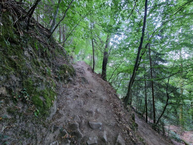 Première montée un peu raide